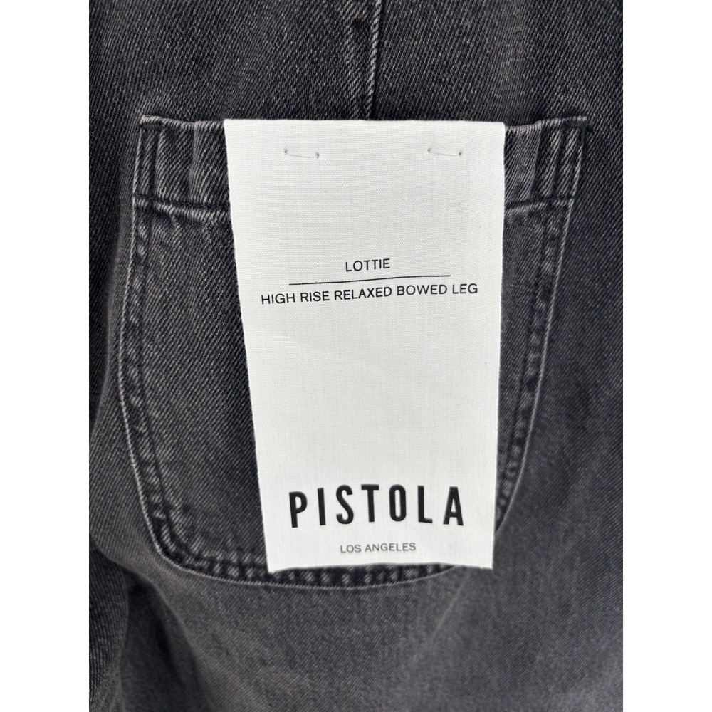 NWT Pistola Lottie High Rise Relaxed Bowed Leg Jeans 27 (meas 28) Barrel $208 - Picture 9 of 16
